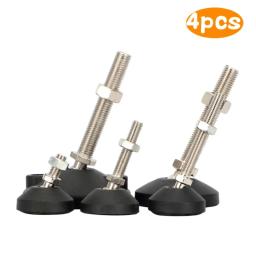 Mobiliário ajustável universal nivelamento pés, base giratória, articulando torno perna almofadas, cadeira de mesa, ajustar nivelador pé, 4pcs - Image 1