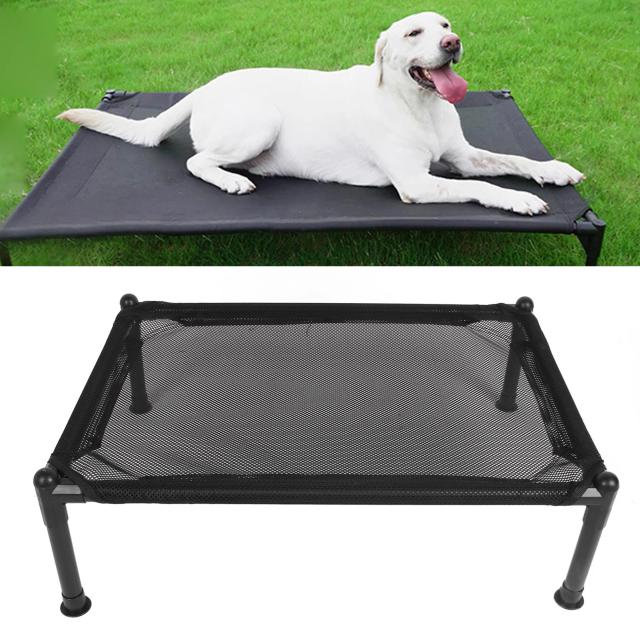 Cama Elevada para Cães Universal em Metal com Malha Respirável para Todas as Estações