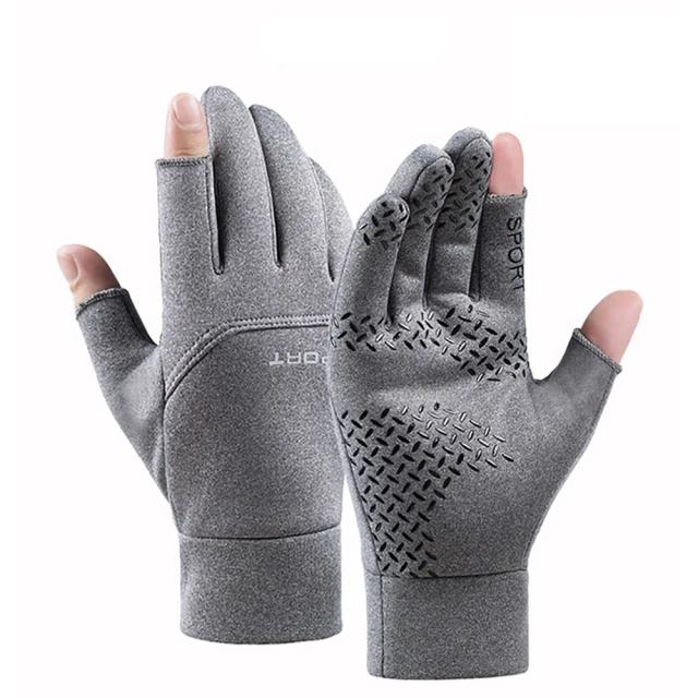 Luvas impermeáveis unisex com toque sensível, ideais para esportes de inverno como pesca, ciclismo e esqui, antiderrapantes e aquecedoras, 1 par