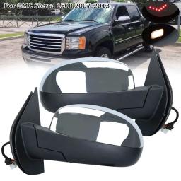 Vidro espelho de porta lateral aquecido para Chevrolet Avalanche Tahoe Suburban Silverado para GMC Yukon Sierra 1500 2500 3500 HD 2007 dobrável - Image 2