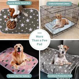Underpad lavável para cães, esteira reutilizável para animais, absorvente de urina, almofada de treinamento impermeável, acessórios para cachorros - Image 2