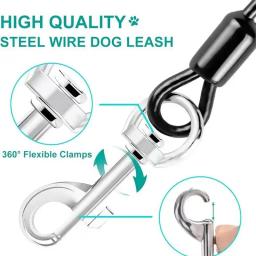 Extensor De Trela À Prova De Mastigação Para Animais De Estimação, Corda De Aço Forte, Restrição Para Cachorro, Cinto De Segurança Do Veículo, Heavy Duty - Image 5