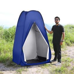 Barracas de acampamento pop up portáteis, tenda de chuveiro de privacidade, acessórios de acampamento espaçosos para caminhadas, praia, banheiro ao ar livre, chuveiro, banheiro - Image 1