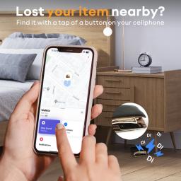 VOCOlinc Smart Bluetooth GPS Tracker funciona com Find My APP, dispositivo de lembrete anti-perda para crianças, localizador de chave de carteira e etiqueta de carro - Image 4