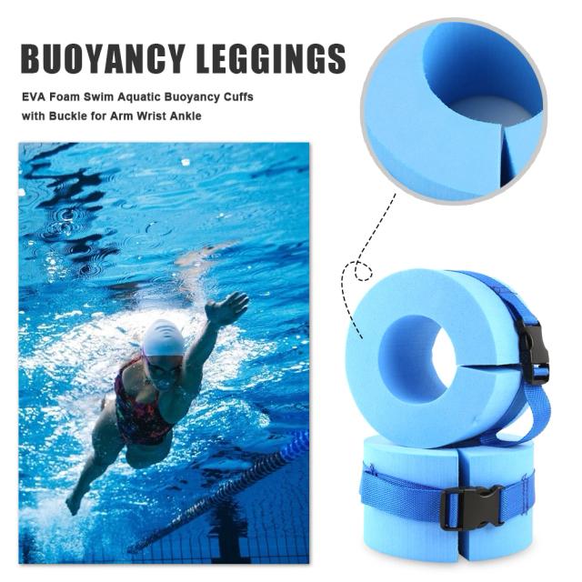 Espuma Natação Float Ring para Treinamento e Exercícios Aquáticos - 2 Peças de Equipamento de Segurança para Braços e Tornozelos