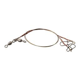 Steel Wire Leader Core Leash para uso em água salgada ou água doce, líder com Snap e Swivels, linha de pesca, 2pcs por pacote - Image 1
