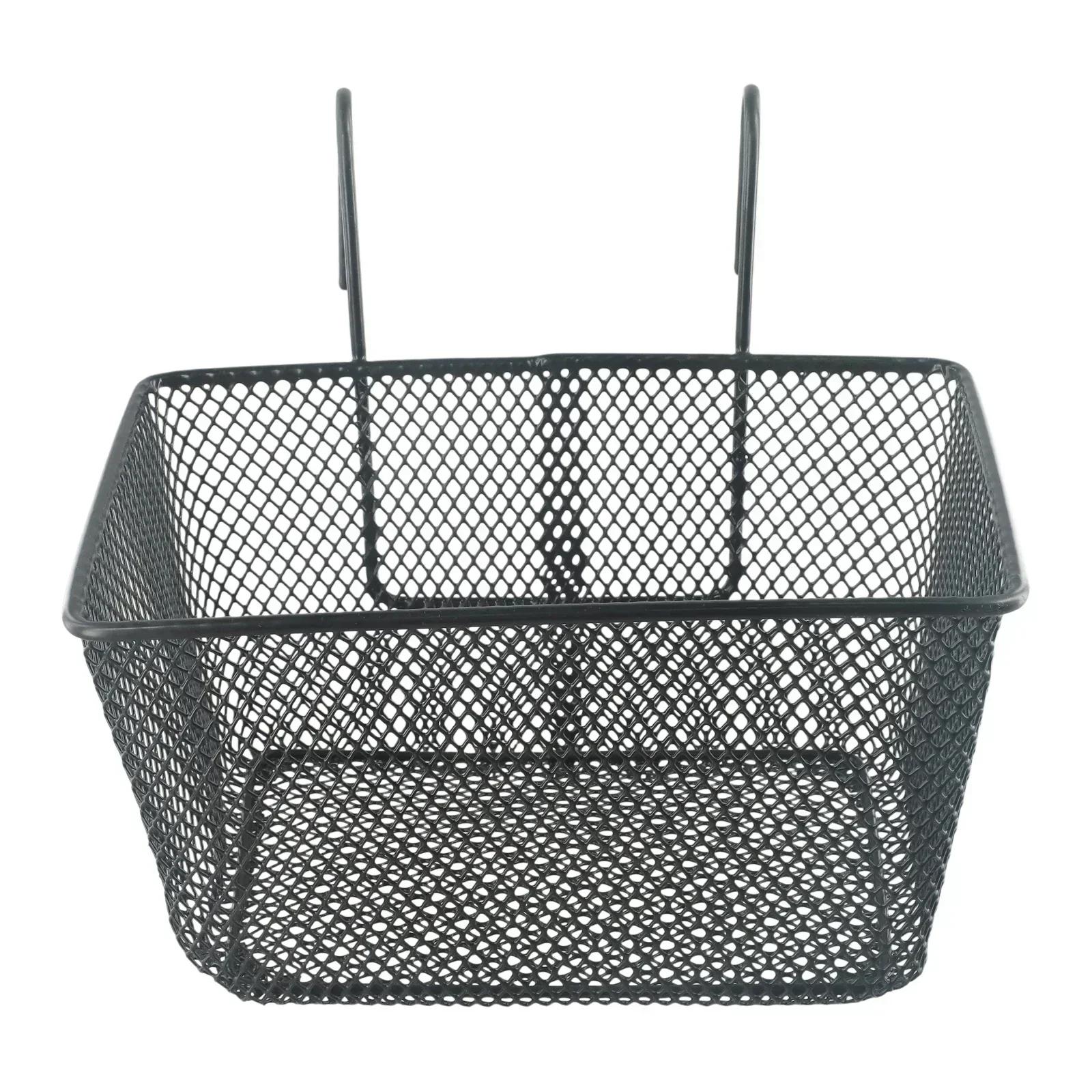 Cesta de bicicleta cesta dianteira ao ar livre cestas acessórios da bicicleta ciclismo grandes capacidades malha metal compras scooter - Image 1
