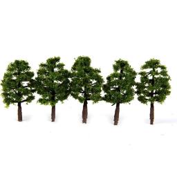 Mini Modelo Árvores Micro Paisagem Decoração, Cenário Plástico DIY, Ferrovia Decoração, Trem Layout Acessórios, 8cm, 20Pcs - Image 6