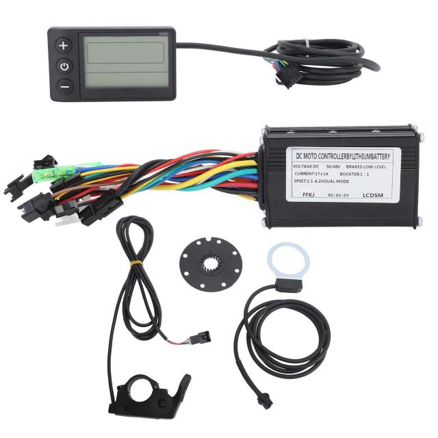 Bateria de Lítio Modificada para Bicicleta Elétrica com Kit de Controlador de Motor e Diâmetro de Montagem de 22,2 mm para Projetos DIY