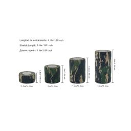 1/6/10 pces exército camuflagem elástica envoltório fita auto adesivo esportes protetor tornozelo joelho dedo braço bandagem - Image 5