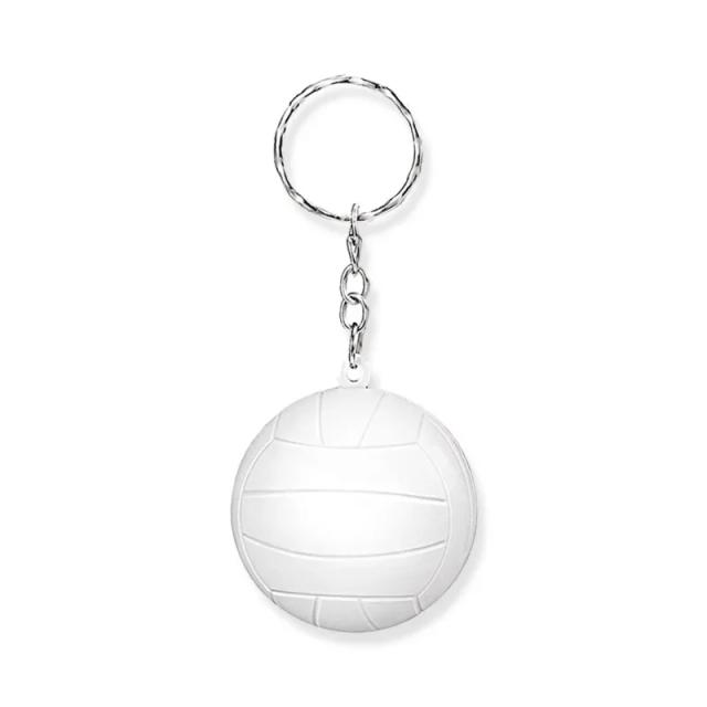 Mini chaveiro criativo de esportes para mochila - pingente de futebol, basquete, voleibol, tênis e rugby, 4cm, ideal como presente e acessório para carros
