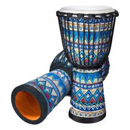 Tambor De Madeira Africano com Logotipo Personalizado, Tambor Djembe Maior, Tambor De Pele De Carneiro Alpino, Cor De Rosto e Pintura, 8 pol - Image 5
