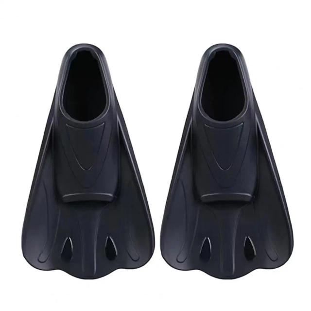 Nadadeiras de Natação Curtas em Silicone com Ergonomia Antiderrapante para Treinamento e Mergulho Confortável