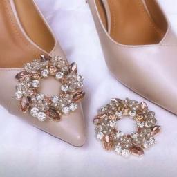 Destacável Rhinestone Sapato Clipe para DIY, Encantos do Salto, Fivela Decorações, Acessórios Jóias, Noiva, Novo, 2024, 1Pc - Image 4