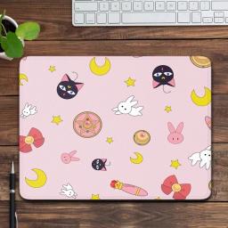 Kawaii Gato Preto Mouse Pad, Pequeno, Anime, Marinheiro, Lua, Computador, Acessórios de Escritório, Esteira de Mesa, Mause Pad, Decoração - Image 3
