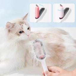 Cat Hair Removal Brushes, limpeza do gatinho, cabelo flutuante, dupla face pegajosa com toalhetes, Grooming Comb, Pet Supplies Acessórios - Image 2