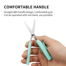 Tesoura de forma de caneta portátil, tesoura dobrável segura criativa, ferramenta de arte multifunções DIY, material escolar e de escritório - Image 3