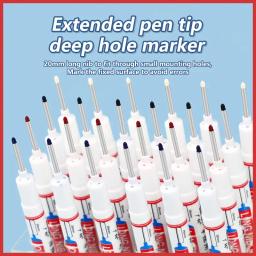 Long Nib Head Markers para Metal Perfuração Pen, 20mm Deep Hole, impermeável, banheiro, carpintaria, decoração, Multi-Purpose, 4pcs por conjunto - Image 6
