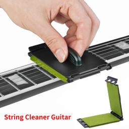 Guitarra elétrica String Scrubber Rub Cleaning Tool, Bass Maintenance Care, Guitar String Cleaner, Acessórios para guitarra acústica - Image 1