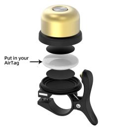 Campainha de Bicicleta Anti-Perdida Oculta, Fixador Anti-Roubo, Rastreamento Apple, Posicionamento, Proteção Anti-Perdida - Image 4