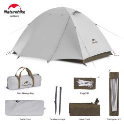 Naturehike barraca de acampamento 2-3 pessoas à prova d'água upf50 + barraca de acampamento ao ar livre ultraleve portátil caminhadas trekking abrigo solar - Image 1