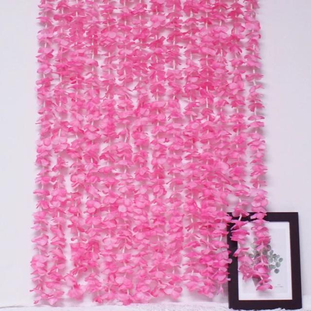 Flores Artificiais de Glicínias em Seda - Guirlanda Decoração para Casamento e Parede da Casa