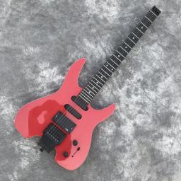 Guitarra elétrica Headless, 6 cordas, portátil, metal, com formato retangular, para a música, para ser personalizado, qualquer estilo - Image 1