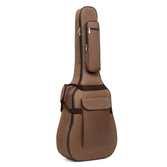 Guitarra Acústica Gig Bag Impermeável com Alça de Pescoço e Estofamento de 10mm para Instrumentos de 40 e 41 Polegadas