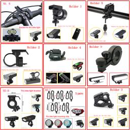 Bicicleta Luz Suporte Suporte, Acessórios de Bicicleta, Ciclismo Montagem, 360 Rotação, Lanterna Rack, 1pc - Image 1