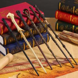 Varinhas mágicas atormentadas com núcleo de metal, Malfoy, Voldmort, Hermione, Rony, Bellatrix, McGonagall, caixa mágica da varinha Potter, quente, 24 tipos - Image 1