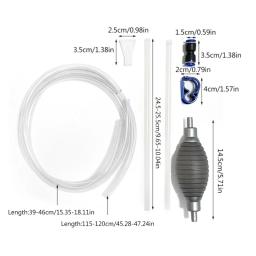 Trocador água aquário, cascalho e limpador areia, mangueira, peixe para tanque, sifão, ferramenta limpeza, - Image 2
