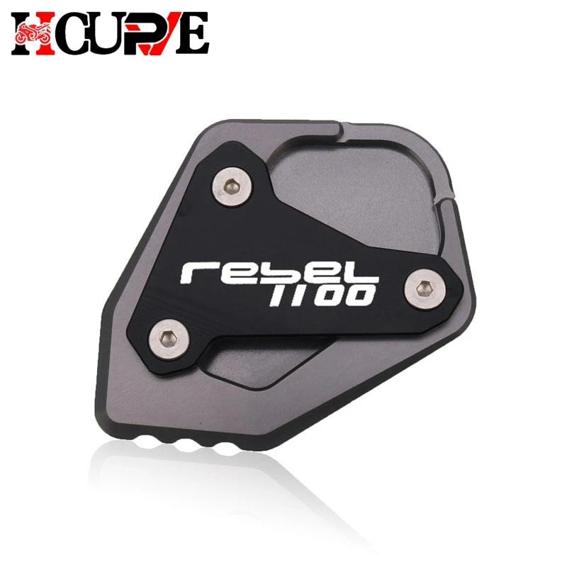 Motocicleta cnc kickstand pé suporte lateral extensão almofada suporte ampliar placa para rebel cmx1100 cm1100 cmx 1100 2020-2022 - Image 1