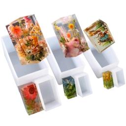 Retângulo Seco Flor Silicone Moldes, Vela DIY, Moldes De Resina De Cristal, Artesanato De Jóias, Acessórios De Decoração Para Casa - Image 1