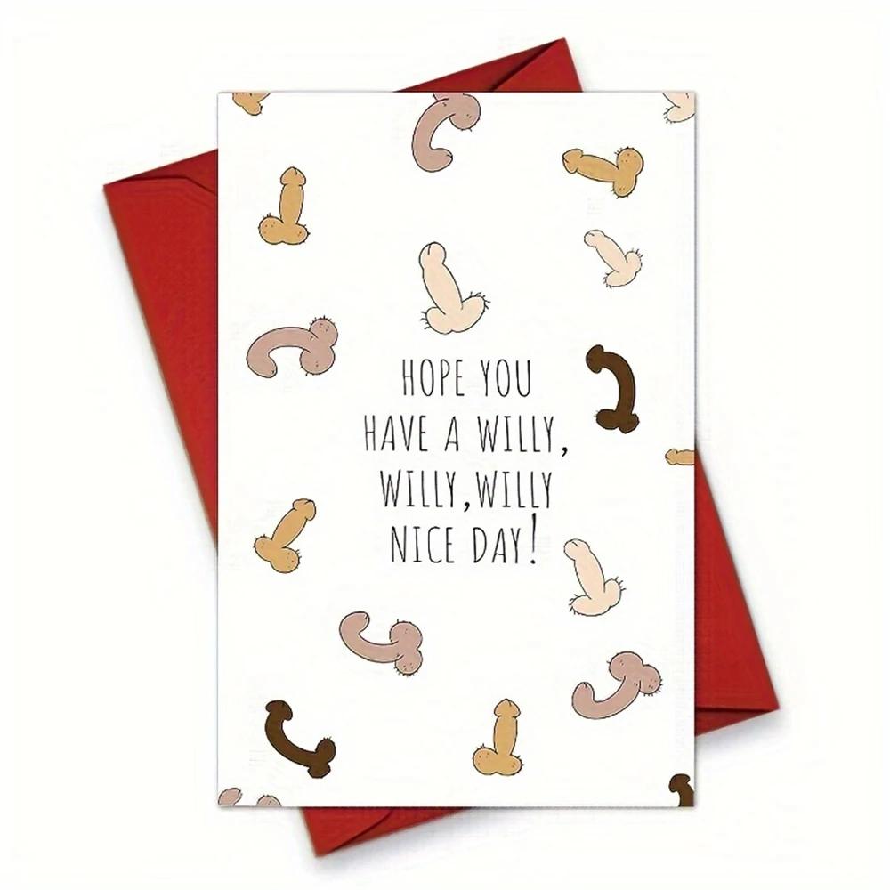 Cartão de feliz aniversário para namorado e namorada, cartão de aniversário engraçado para ele e ela, presente para amigos, esperança, 1pc - Image 1