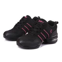 Meninas meninos sapatos de dança esportes recurso moderno dança jazz sola macia respiração sapatos de dança tênis crianças criança prática sapatos - Image 1