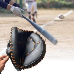 Luva de beisebol espessada para partida de treinamento, confortável Softball Mitt, flexibilidade Outfield Luvas, Left Handed Catcher Mitts - Image 4