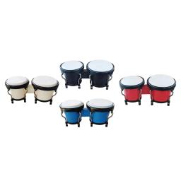 Bongo-Instrumentos de Percussão Educacional, Drum Set, Mão Africano, 6 Polegada, 7 Polegada - Image 4