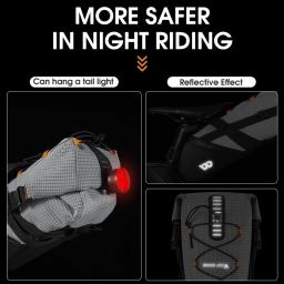 West biking bicicleta sela saco 10l dobrável sob o assento saco da bicicleta 100% ferramentas à prova dwaterproof água pannier mtb estrada ciclismo cauda saco traseiro - Image 4