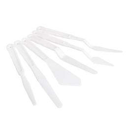 6 Pçs/set Plástico Pintura Faca de Paleta Espátula Pintura A Óleo Acessórios de Mistura de Cores Para O Óleo, lona, Pintura acrílica - Image 5