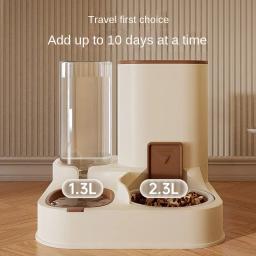 Máquina de alimentação automática e água para gatos e cães, máquina multifuncional, alimentador de água potável de grande capacidade para animais, comida para gatos - Image 4