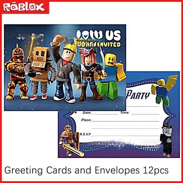 Cartões Personalizados em Estilo Roblox para Aniversários, Casamentos e Eventos Especiais