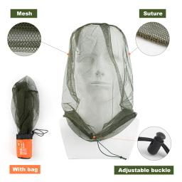 1pc ultra grande & longo extra fino buracos malha macia durável tela de mosca premium mosquito inseto cabeça net protetor facial boné acampamento - Image 6