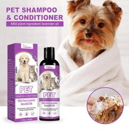 Shampoo amaciante para cabelos, Gel de banho, Removendo ácaros e sujeira, Lavagem corporal para cachorro e gato, Gel de banho de limpeza para animais - Image 2