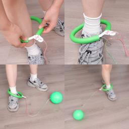 Bounce Bouncy Ball para adultos e crianças, conjunto de pés esportivos, balanço, treinamento de equilíbrio, fitness, diversão, salto de 1 pé - Image 3