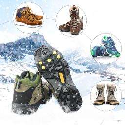 2 pçs 5-stud neve gelo garra escalada anti deslizamento picos apertos crampon chuteiras sapatos esportivos capa para mulheres botas masculinas capa tamanho 35-43 - Image 6