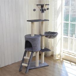 Wood Climbing Tree Houses para gatos, Pet Furniture - Image 1