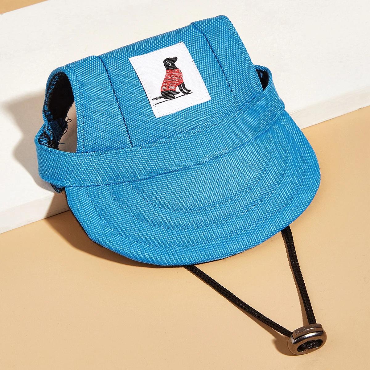 Chapéu De Cão Verão Sunbonnet Cão Chapéu De Lona Chapéu De Beisebol Do Cão Ajustável Cachorro Esportes Protetor Solar Windproof Cap Pet Supplies - Image 1