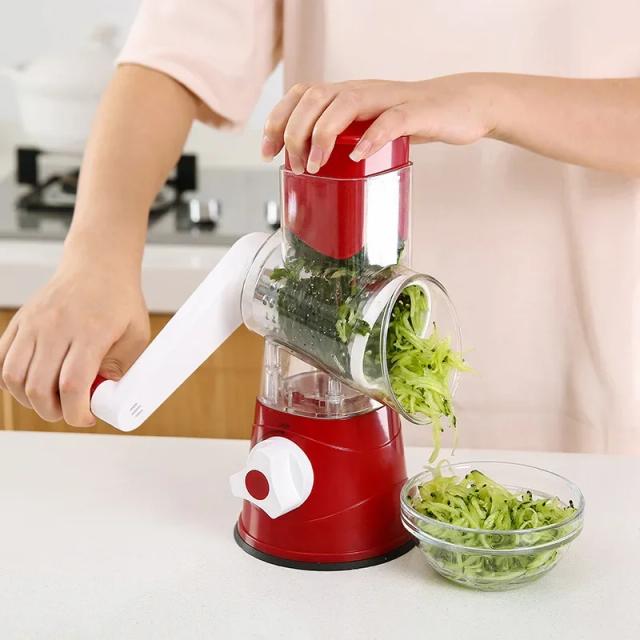 Guia Completo do Fatiador Vegetal 3 em 1: Chopper, Ralador Redondo e Cortador Espiral para uma Cozinha Prática e Inovadora