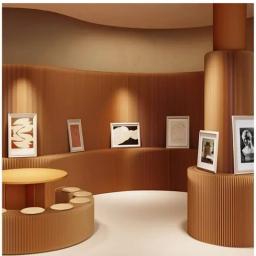 Divisória de tela, layout de exposição, placa de fundo, acessórios de loja de roupas e paredes divisórias, divisória de sala nova - Image 4
