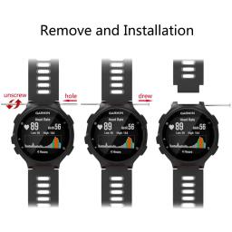 Pulseira para Garmin Forerunner, 735XT, Pulseira de Silicone, Pulseira Smartwatch, 735, 220, 230, 235, 620, 630, Pulseira - Image 4